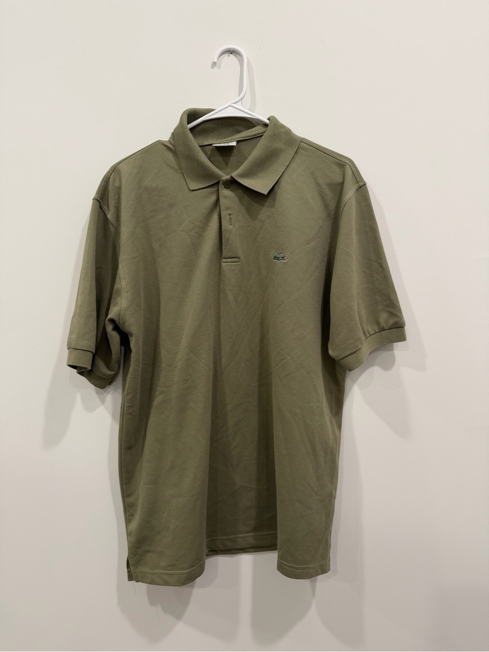 Retro Lacoste Men's Olive Polo